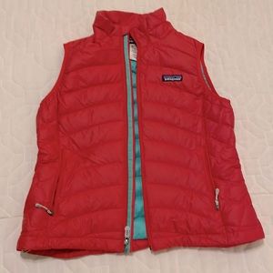 Patagonia women’s down puffer vest, size small.